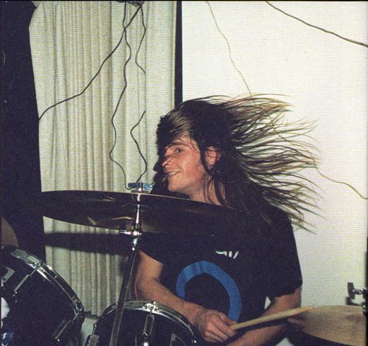 Chad Channing ensaiando com o Nirvana